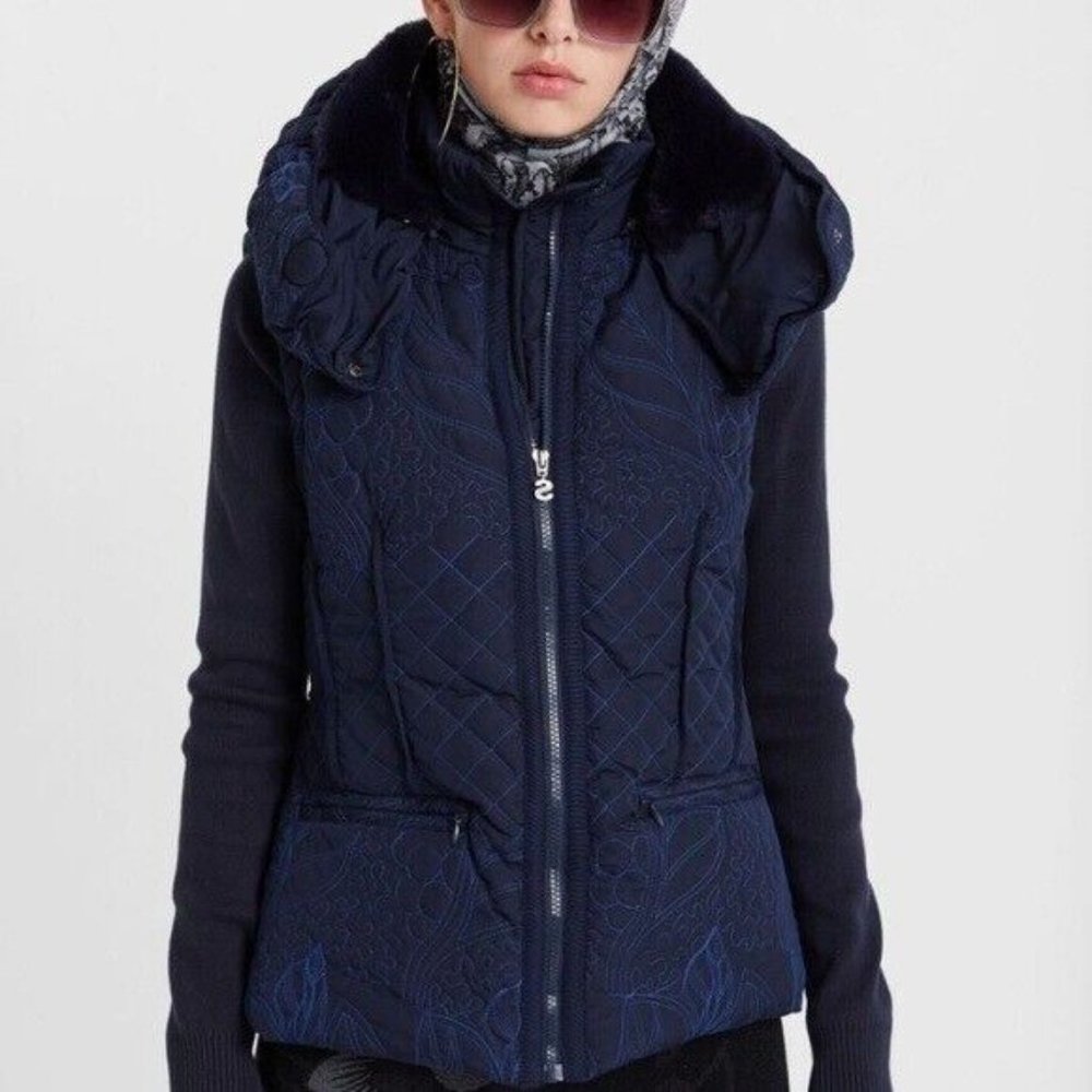 Desigual Padded Nivi Navy Jacket/Vest